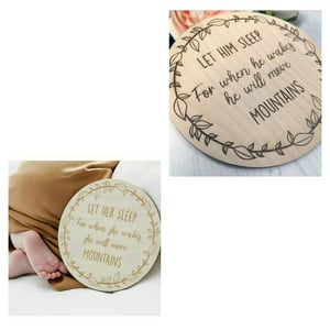 Image of WOODEN BABY PLAQUES