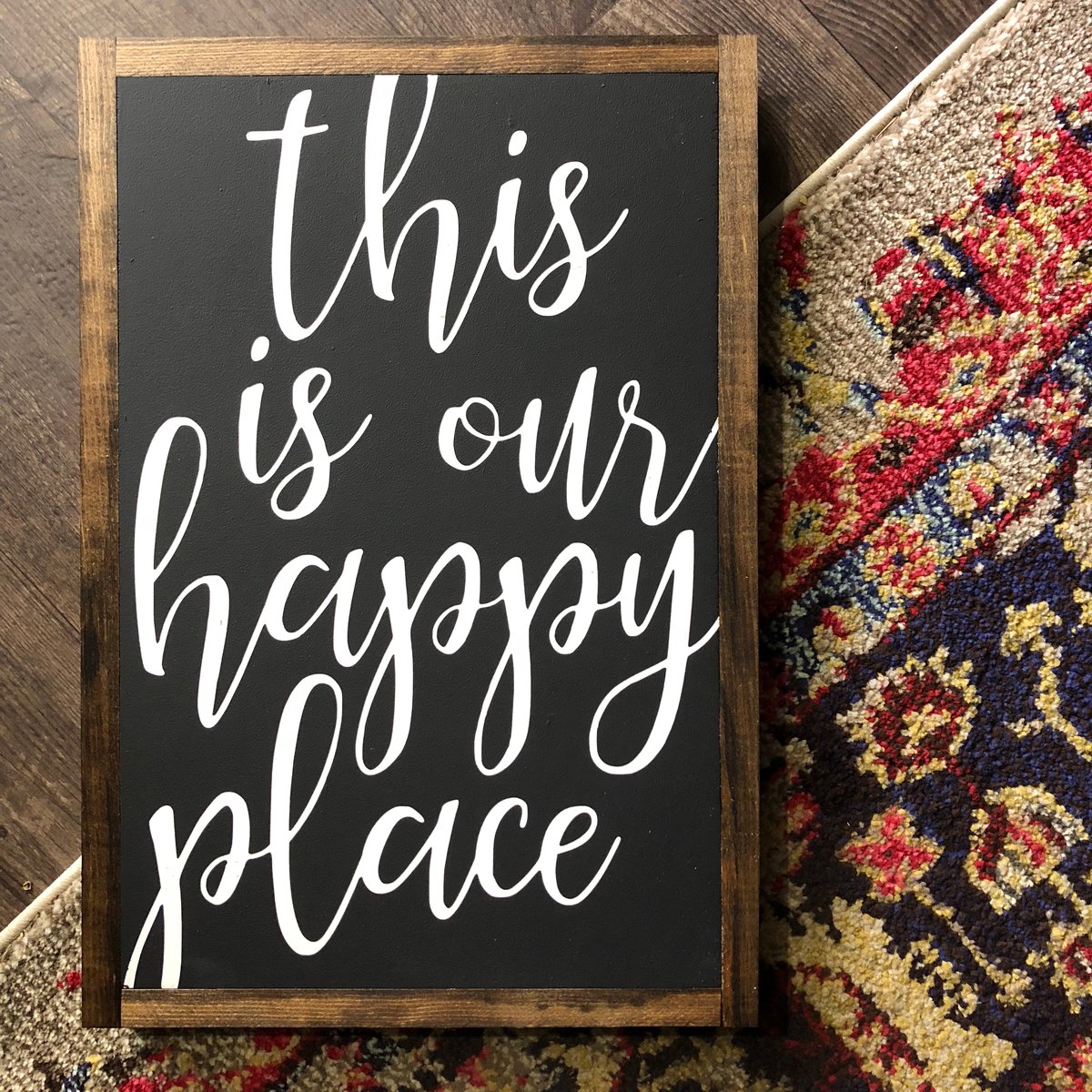 This is our Happy Place Chalked signs