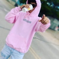 Image 2 of NEW BRAND PRODIGY PINK SILVER HOODIE