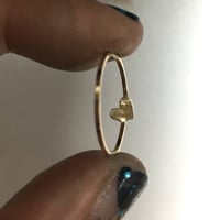 Image 3 of dainty heart gold ring