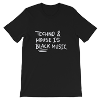 TECHNO & HOUSE IS BLACK MUSIC T-SHIRT 