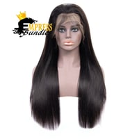 Image 1 of full lace wigs - straight