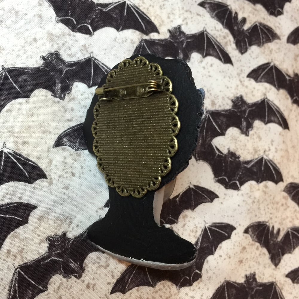 The Bride of Frankenstein Brooch