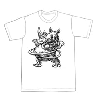 Image 1 of Hula Hooping Rhino T-shirt  (B3)**FREE SHIPPING**