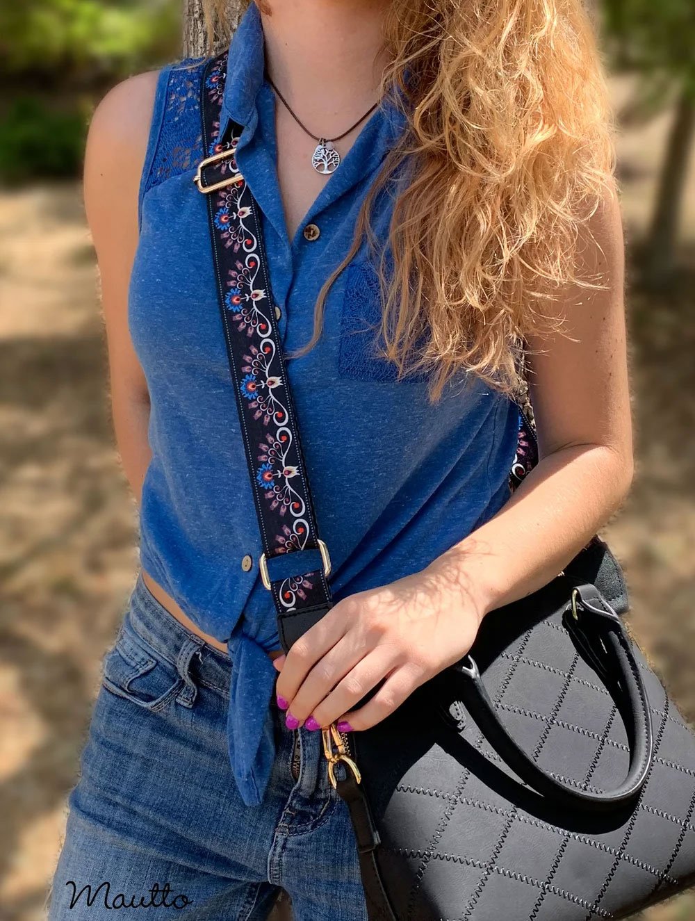 adjustable guitar strap for purse