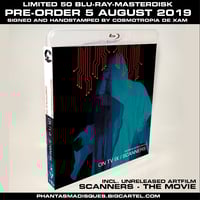 ON TV IX + SCANNERS - THE MOVIE LIMITED 50 SIGNED/STAMPED BLU-RAY-R DESIGN C