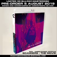 ON TV IX + SCANNERS - THE MOVIE LIMITED 50 SIGNED/STAMPED BLU-RAY-R DESIGN B