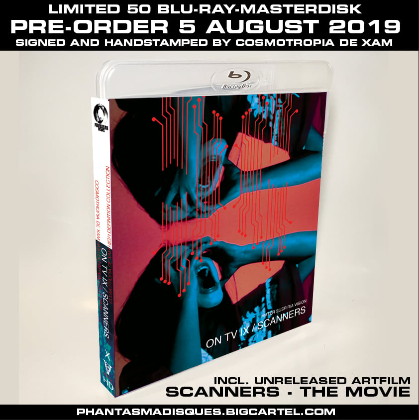 Image of ON TV IX + SCANNERS - THE MOVIE LIMITED 50 SIGNED/STAMPED BLU-RAY-R DESIGN A