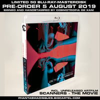 ON TV IX + SCANNERS - THE MOVIE LIMITED 50 SIGNED/STAMPED BLU-RAY-R DESIGN A