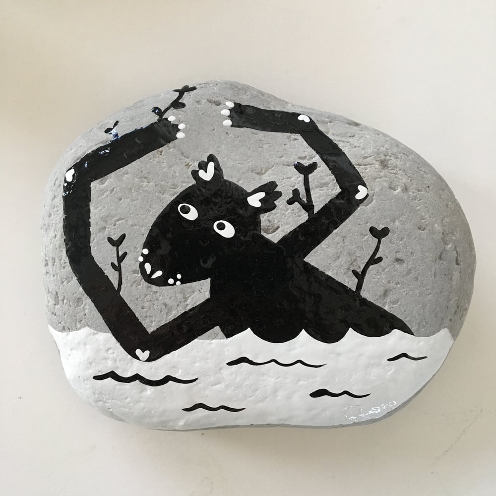 Image of Protection Stone - Water Wolf
