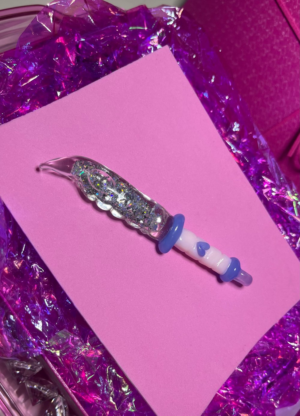 Image of Glitter Bowie Knife Pendant Tool
