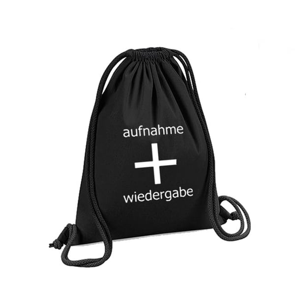 Image of aufnahme + wiedergabe Logo Gym Bag
