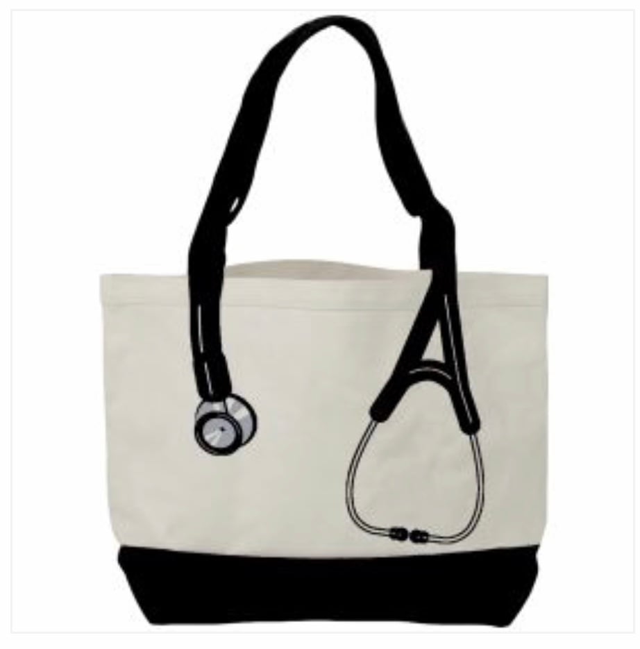 Image of Canvas Stethoscope Bag-Black 