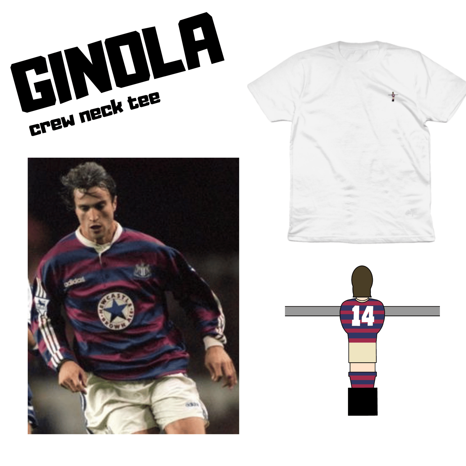 Image of HWTL1892 GINOLA CREW NECK TEE