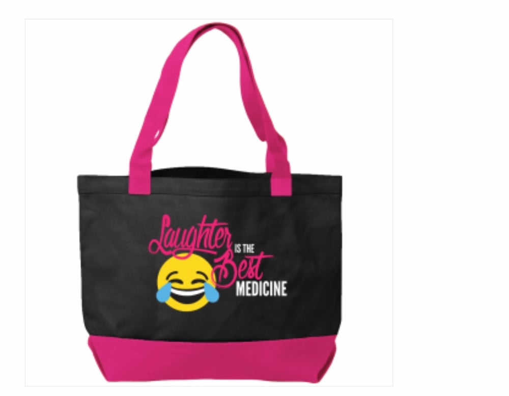 Image of Laughter is the Best Medicine Black/pink