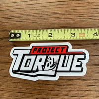 Image 3 of SMALL RED AND WHITE PROJECT TORQUE DECAL