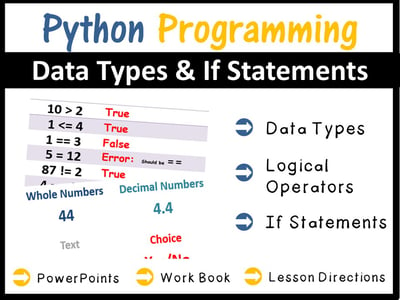 Image of Python Programming - Using Data Types & IF Statements