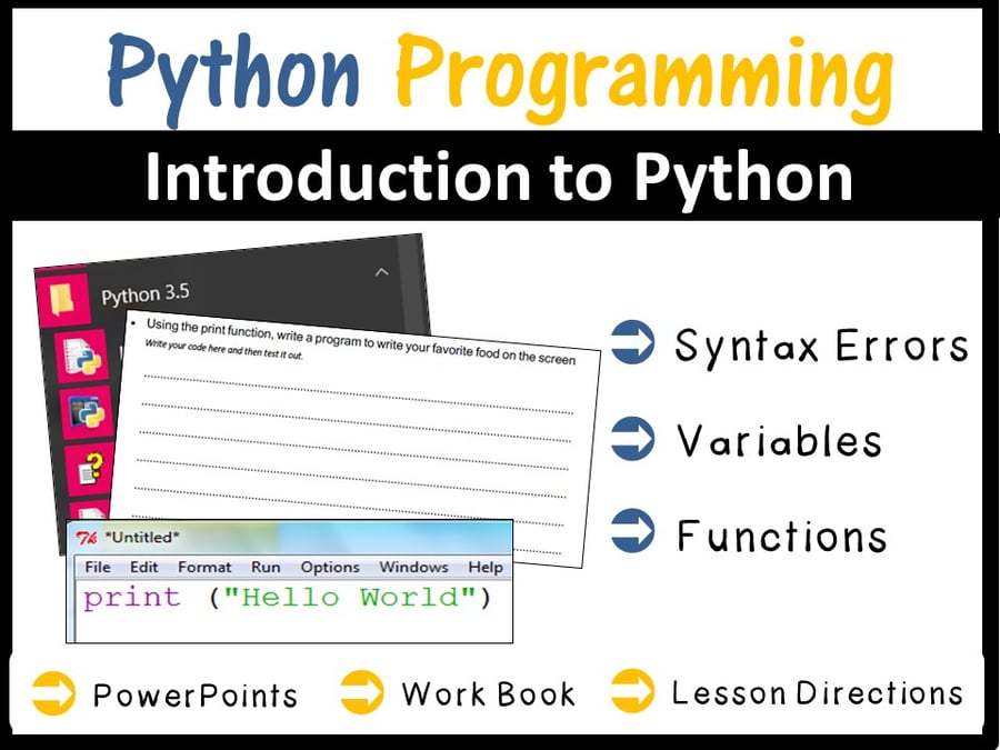 Image of Python Programming Coding - Introduction to Python