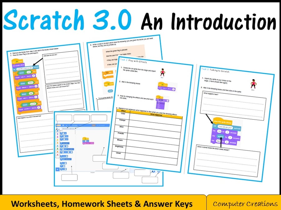 Image of Scratch Programming - Introduction to Scratch Lesson (Scratch 3.0)