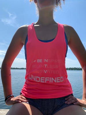 Image of NTV fierce pink racer back