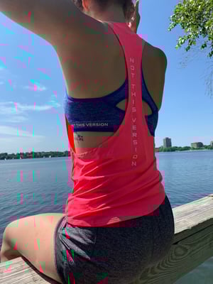 Image of NTV fierce pink racer back
