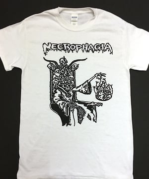 Image of Necrophagia " Rise From The Crypt " White T shirt 