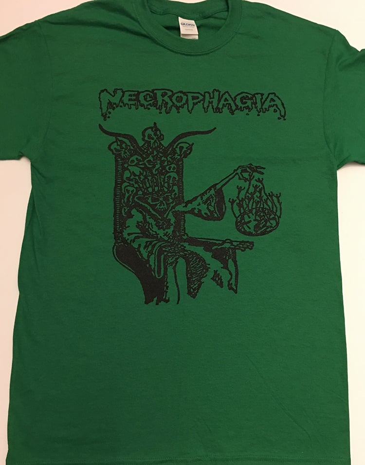 Image of Necrophagia " Rise From The Crypt " Green T-shirt 