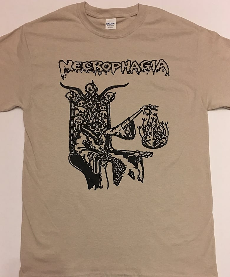 Image of Necrophagia " Rise From The Crypt " Demo T-shirt 
