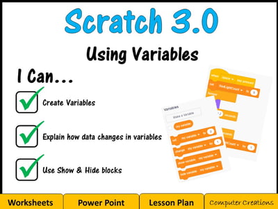 Image of Scratch Coding Programming - Variables & Operators (Scratch 3.0)