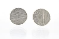 Image 1 of Textured silver studs