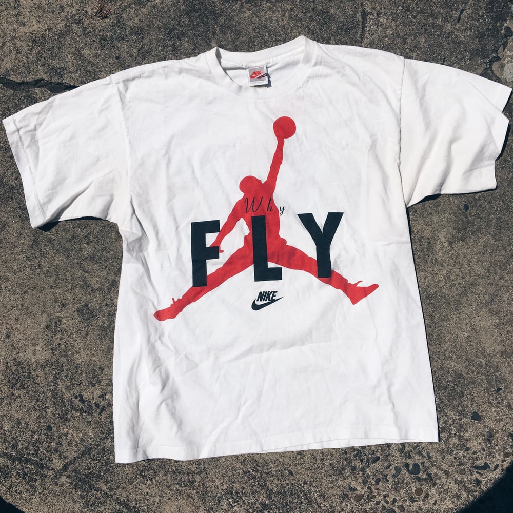 Image of Original Early 90’s Nike Air Jordan “Why Fly” Large.