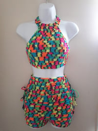 Puzzle Crochet Halter Top