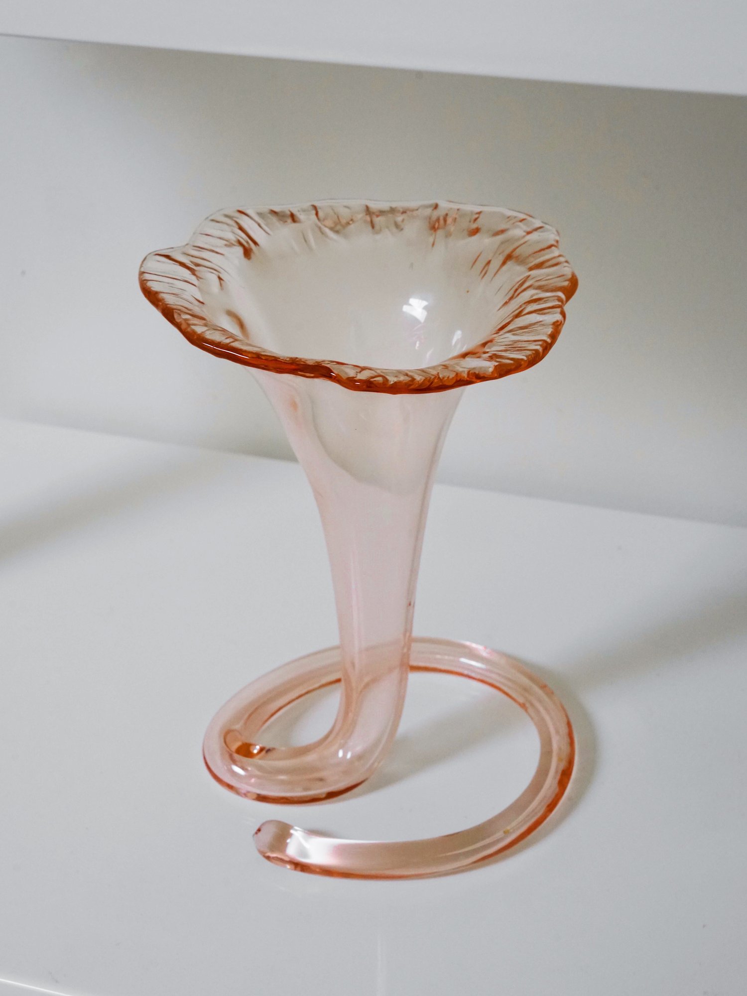 Image of Murano Glass Coiled Vase