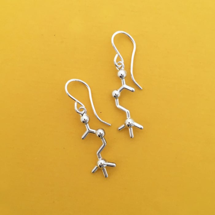 acetylcholine earrings | Made With Molecules