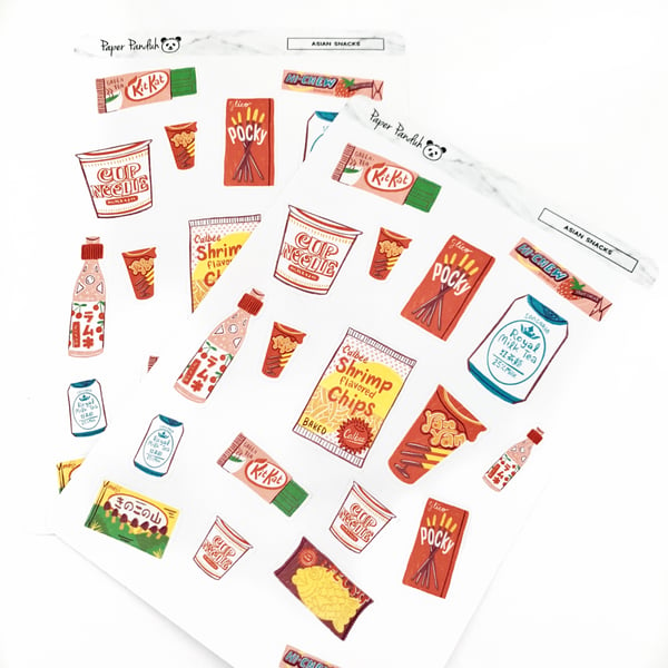 Image of Favorite Asian Snacks Sticker Sheet
