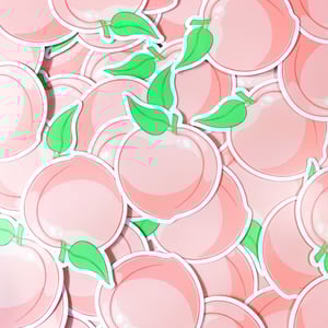Peachy Vinyl Sticker