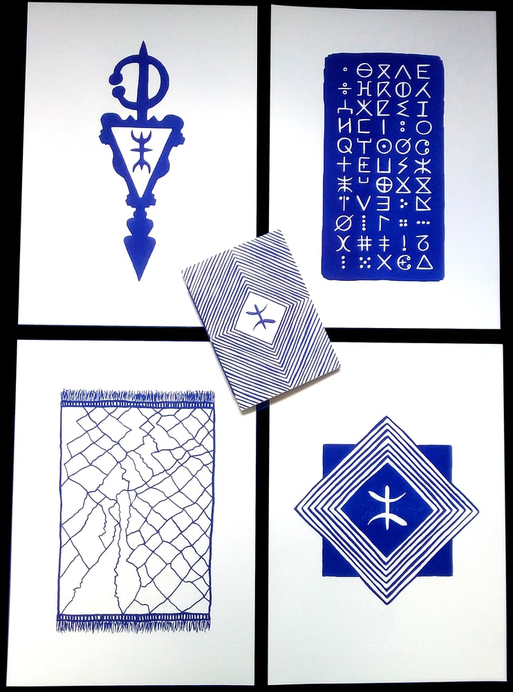 Image of Moroccan Blue A4 Risoprints