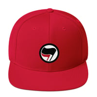 Image 3 of Red Black Flag Antifa Hat