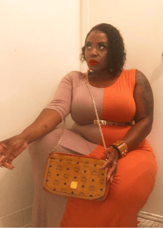 Image of Two tone maxi dress