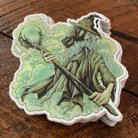 Image 2 of Wizard Sticker - Glow In The Dark!