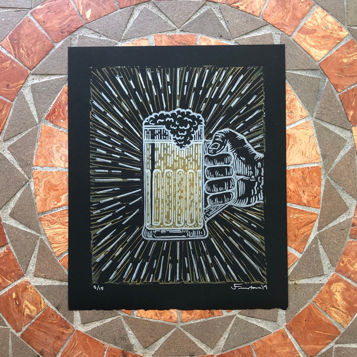 Image of Beer stein print