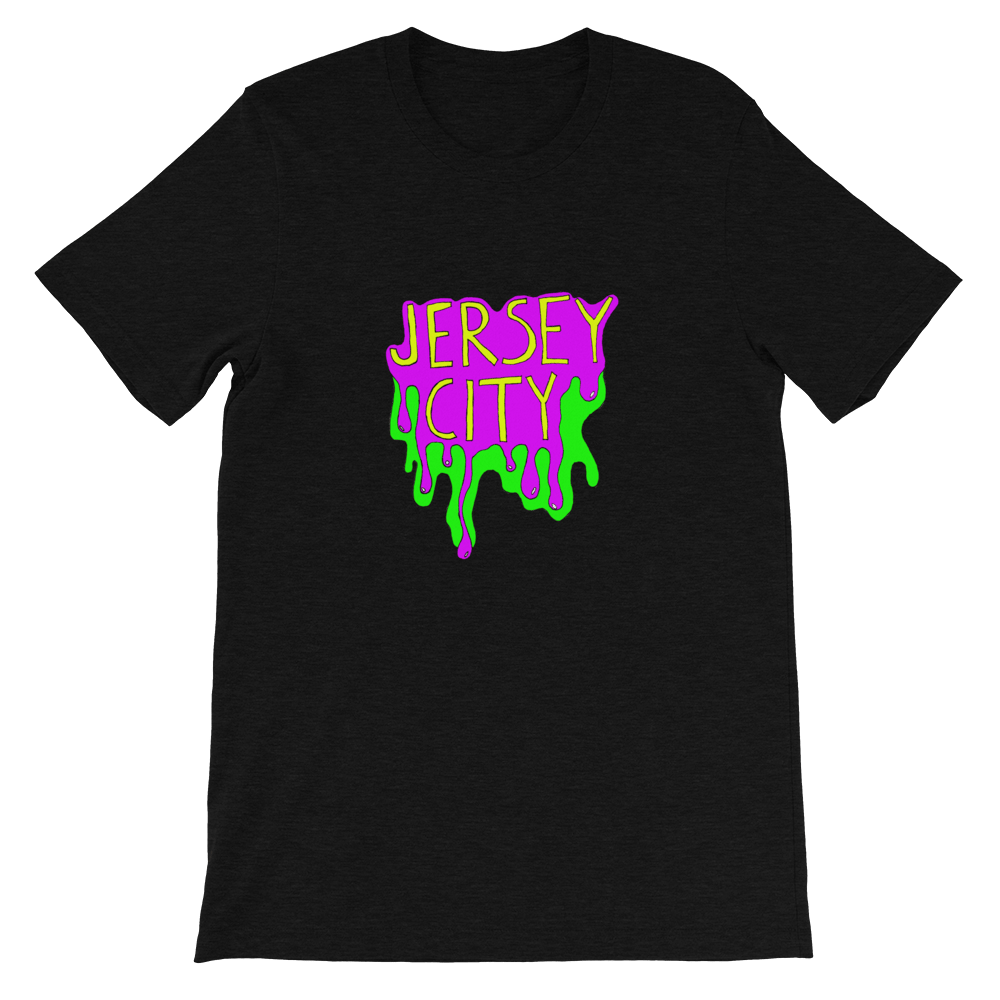 Image of "It's the chromium," - unisex black cotton Jersey City t-shirt or tank