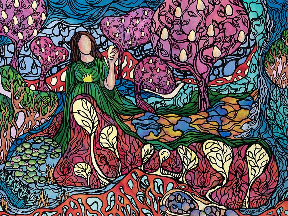 Image of Woman Found Amongst the Pear Trees