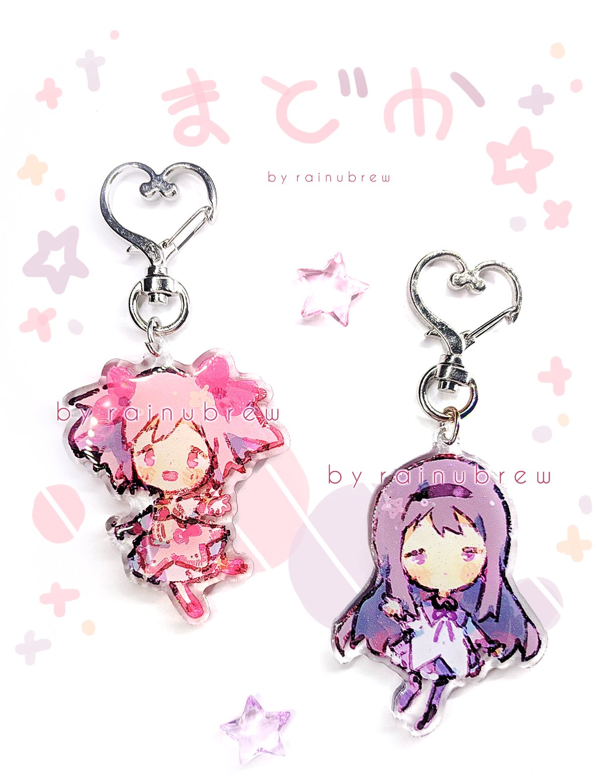 Image of Madoka x Sailormoon | 2 inch charms