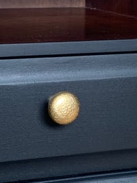 Image 2 of ANY COLOUR A pair of black stag mahogany bedside tables.