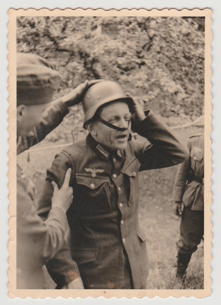 Image of Anonymous: Wehrmacht officer with too small helmet, ca. 1940