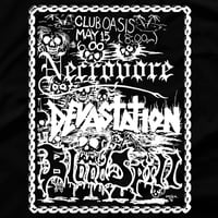 Image 2 of NECROVORE - CLUB OASIS SHOW FLYER I (WHITE PRINT)