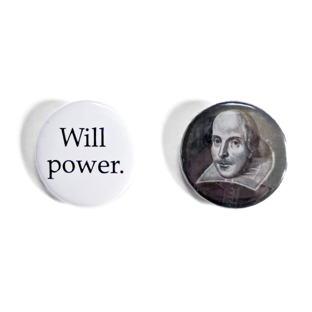 William Shakespeare Button Badges