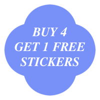 BUY 4 GET 1 FREE STICKERS