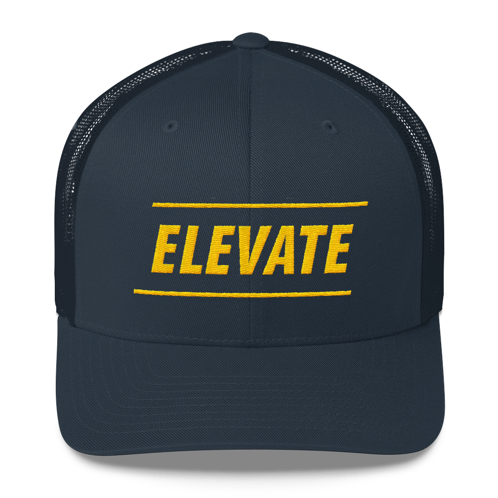 Image of Elevate Blue & Yellow Trucker Hat